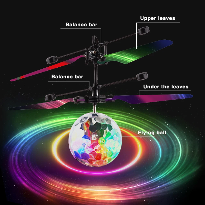 HoverFun – LED Licht & Educativo – Dron cuadricóptero volador