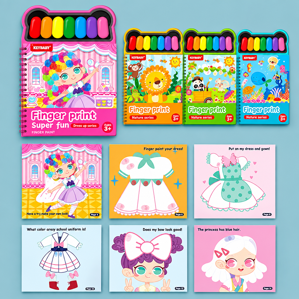 FingerArt – Creativo y colorido: libro de pinturas con los dedos para niños