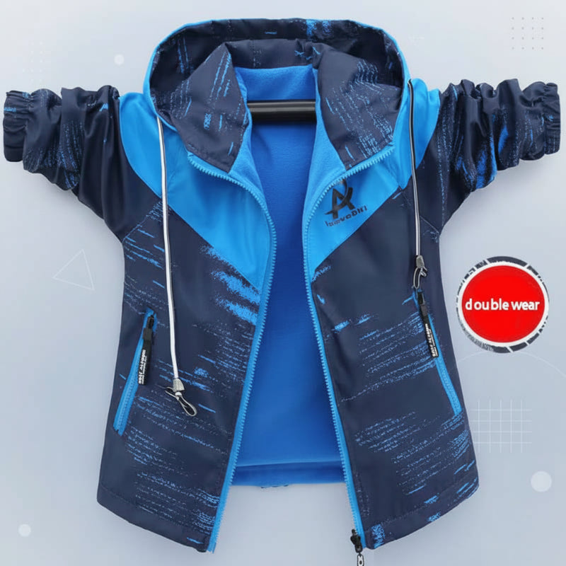Reversible Kids Jacket – Impermeable y cortavientos – Chaqueta ligera
