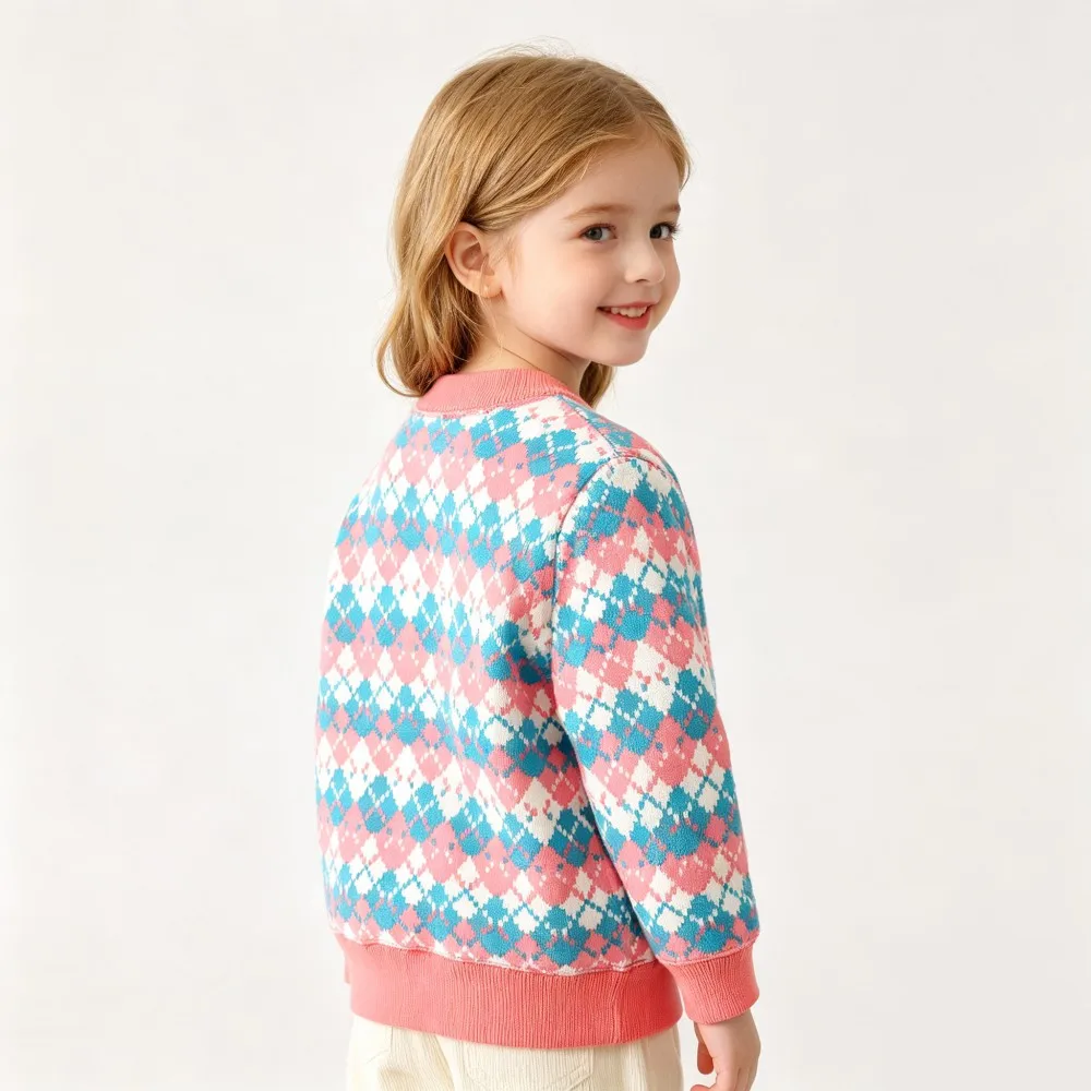 CozyCardi – Suave y cálido: chaleco de punto con bonitos estampados