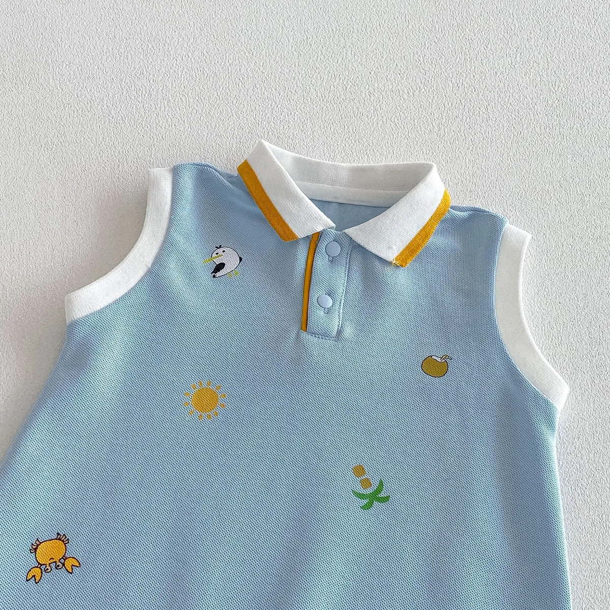 SunnyBaby – Cómodo y adorable: body tipo polo para bebés