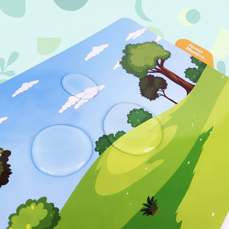 StickerFun – Colorido e instructivo - Libro de pegatinas reutilizable