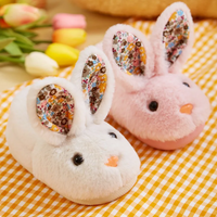 Thumbnail for BunnyToes – Suaves y cálidas: zapatillas de peluche con forma de conejo