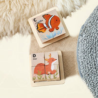 Thumbnail for WoodMind – Creativo y educativo: rompecabezas de madera con animales Montessori 6 en 1