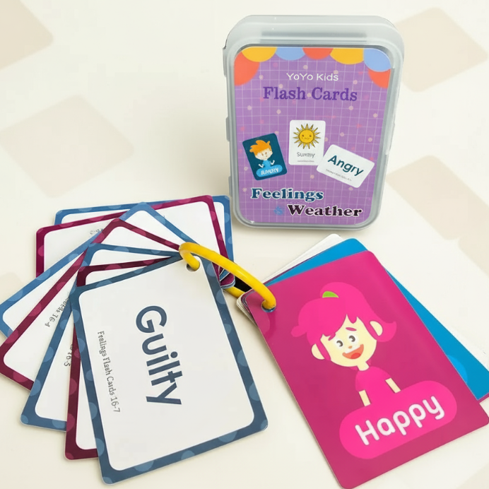 SmartyCards – Alegre y rico en lenguaje – Tarjetas educativas con palabras (inglés)