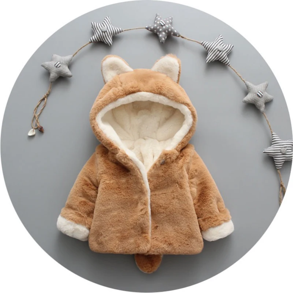 CozyPrincess – Cálida y suave – Chaqueta de felpa con capucha para niñas