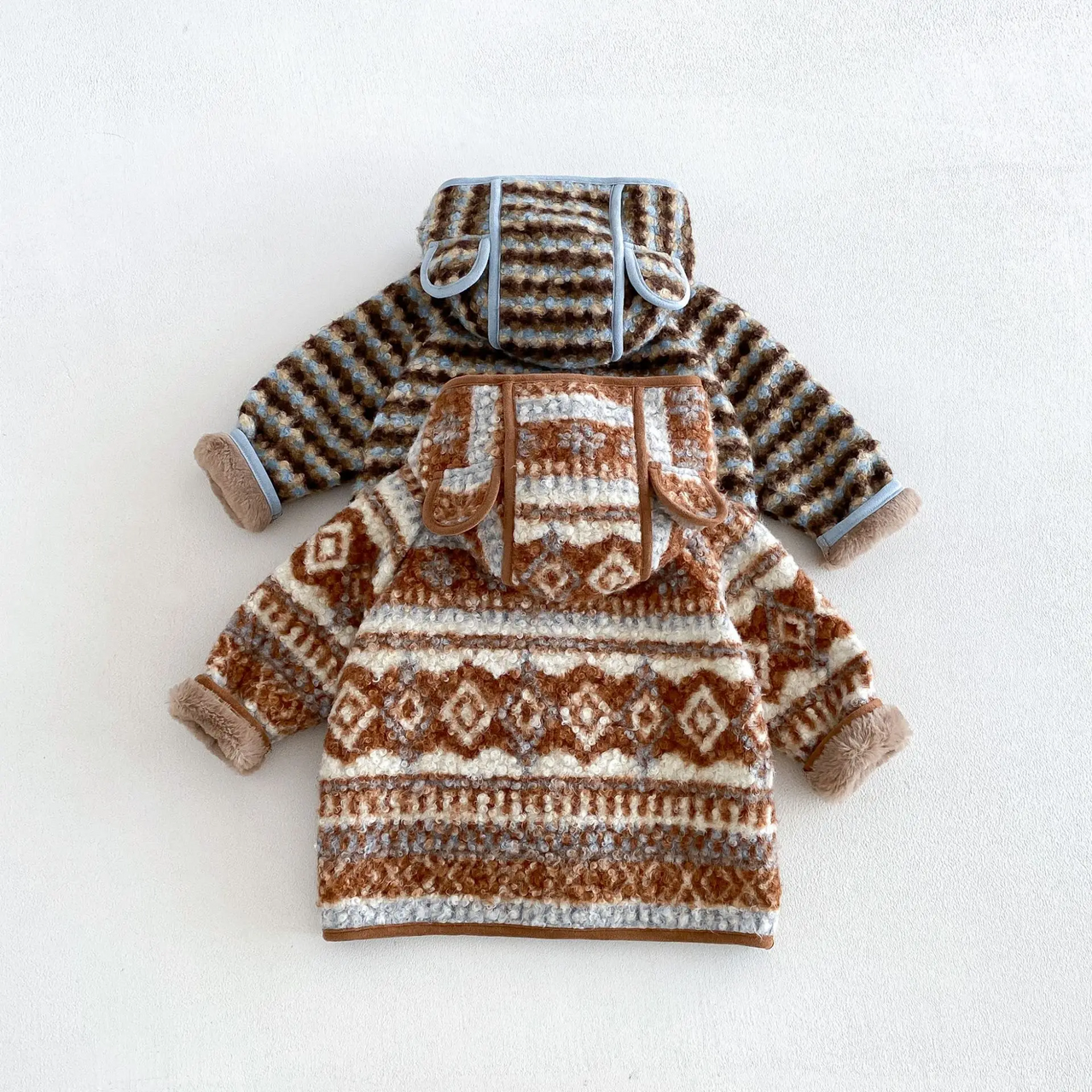 LittleWarm – Acogedor y elegante: abrigo de invierno con diseño Fair Isle