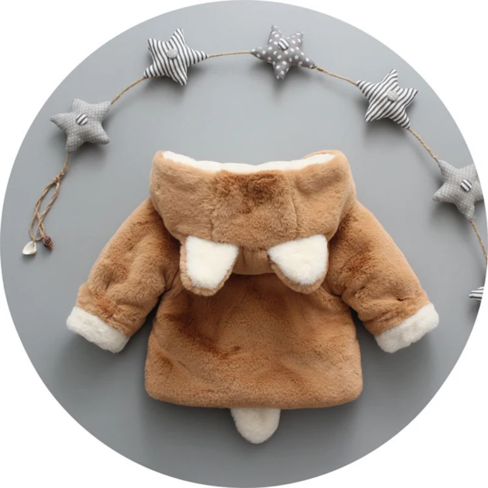 CozyPrincess – Cálida y suave – Chaqueta de felpa con capucha para niñas