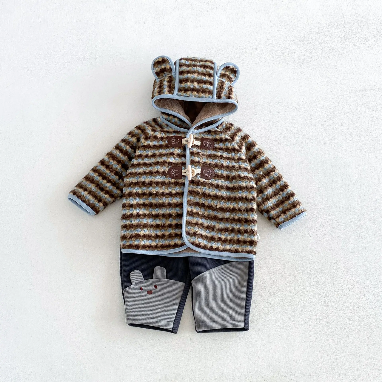 LittleWarm – Acogedor y elegante: abrigo de invierno con diseño Fair Isle