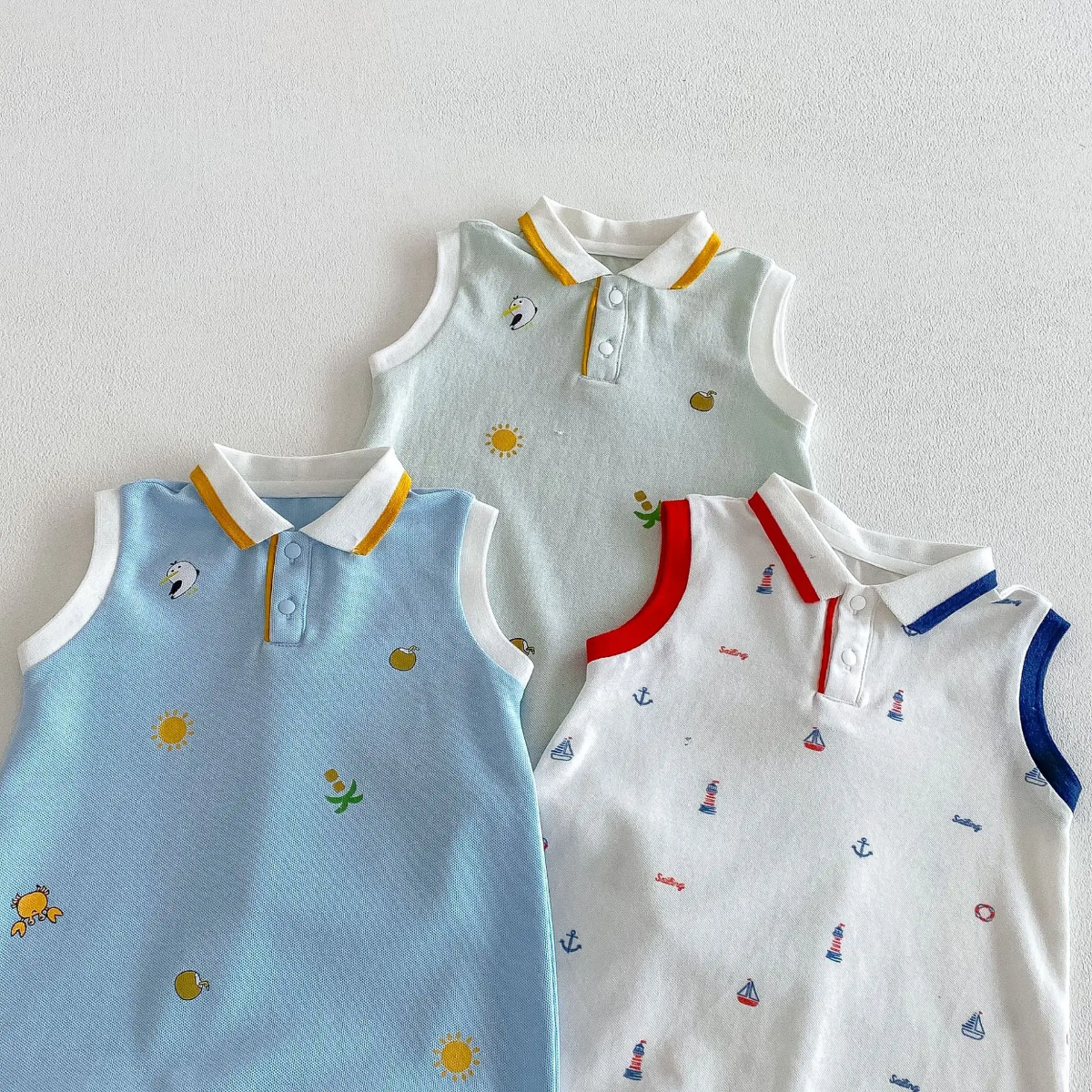 SunnyBaby – Cómodo y adorable: body tipo polo para bebés