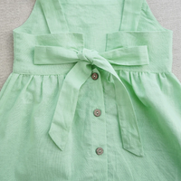 Thumbnail for BloomGrace – Bonito y cómodo: vestido infantil con lazo y tirantes ajustables