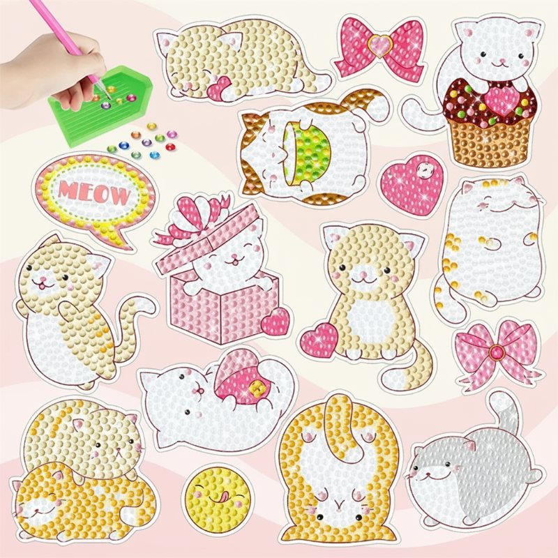 GemArt – Sombras y brillos: pegatinas para pintura con diamantes