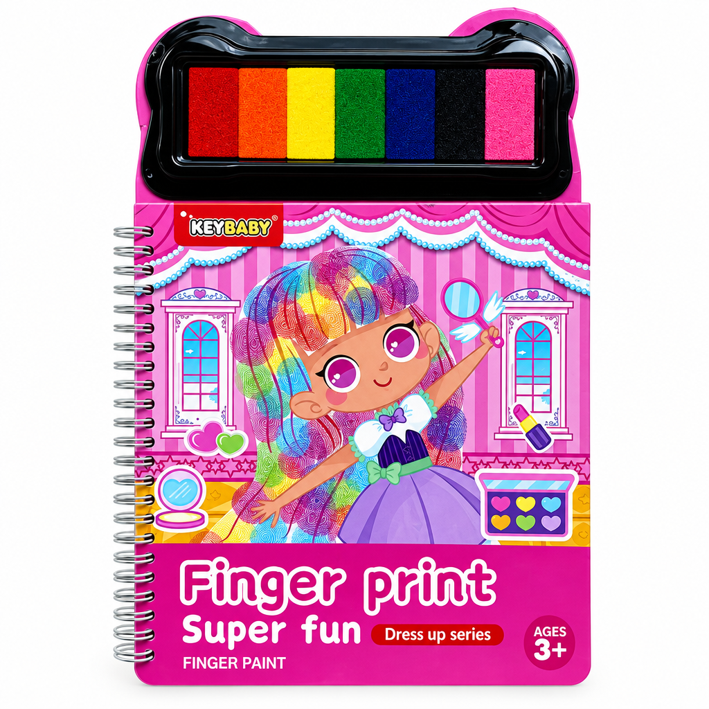 FingerArt – Creativo y colorido: libro de pinturas con los dedos para niños