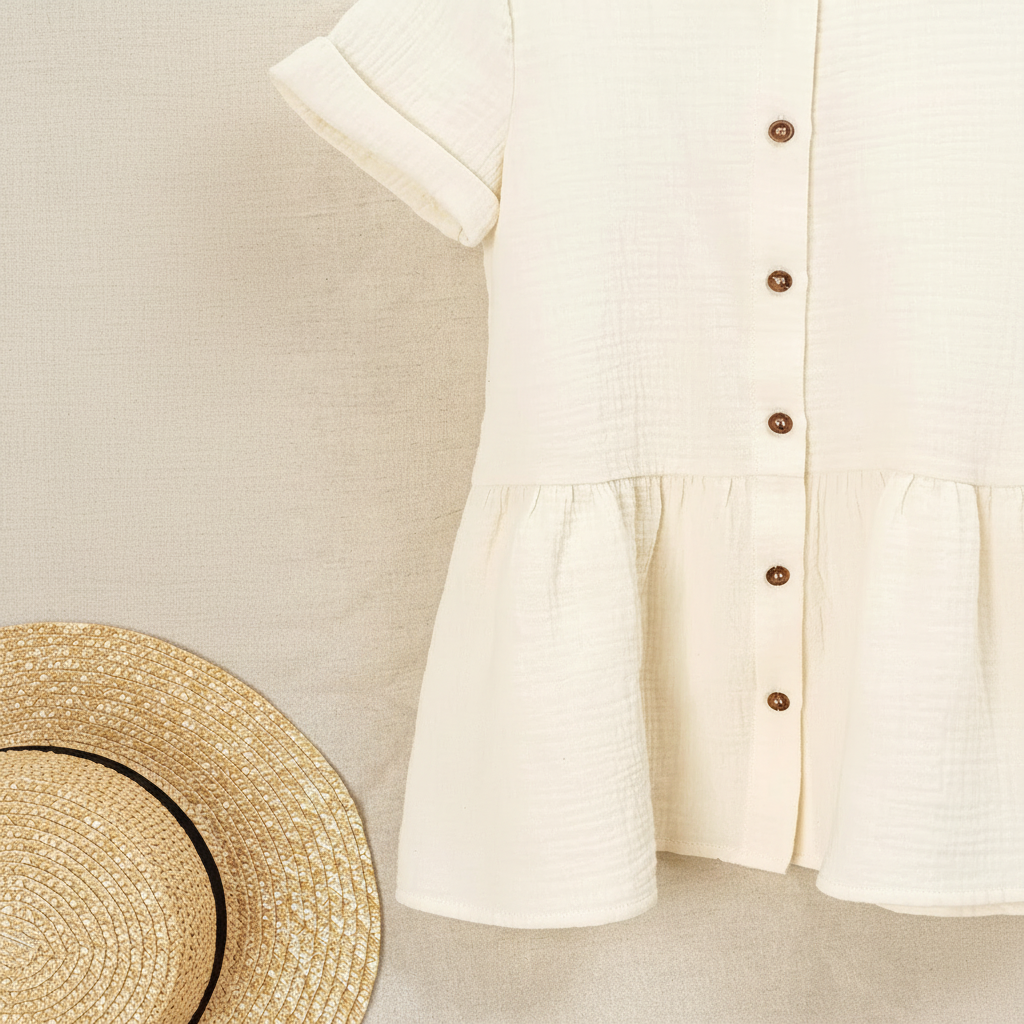 LunaDress – Elegante y vaporoso: vestido infantil con corte en A