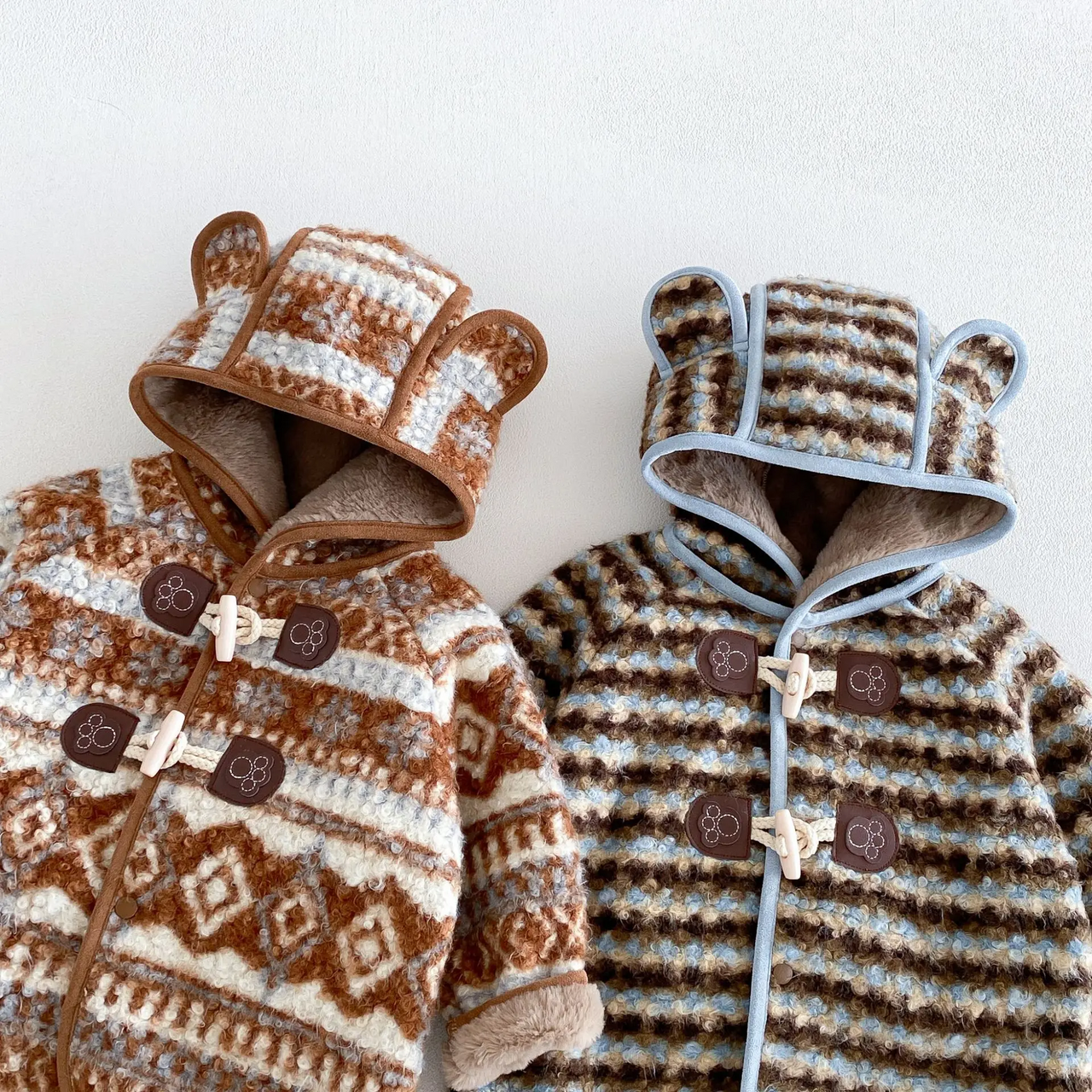 LittleWarm – Acogedor y elegante: abrigo de invierno con diseño Fair Isle