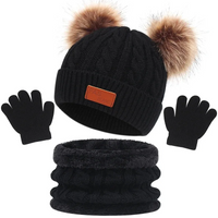 Thumbnail for CozyPom – Cálido y suave: conjunto de invierno con gorro, bufanda y guantes