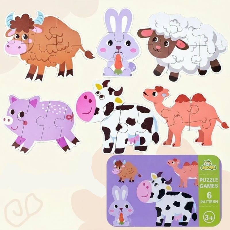 BrainBox – Aprender y jugar – Rompecabezas de madera en 3D