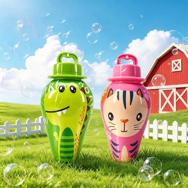 BubblePals – Alegre y divertido – Mini máquina de pompas antiderrame con diseño de animales
