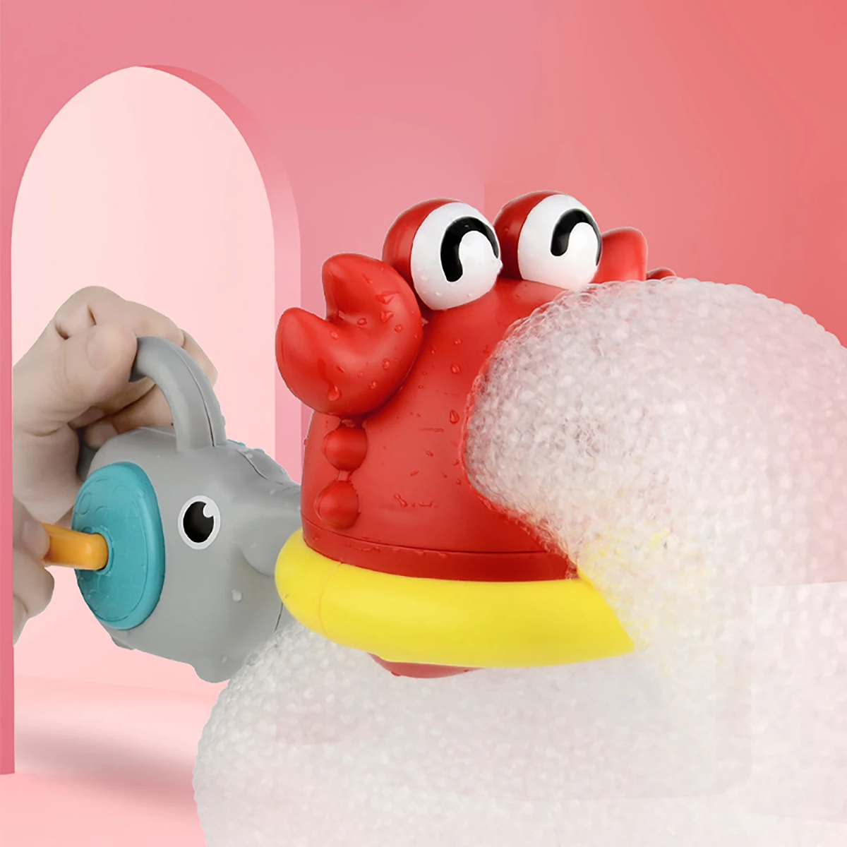 BubblePlay – Educativo y divertido – Juguete de baño «Krab Bubbel»