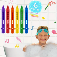 Thumbnail for DoodleBath – Colorido y divertido – Juego de 6 tizas de baño