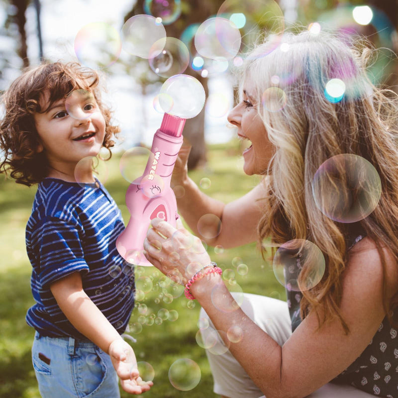 Electric Bubble Maker – Recargable y con luz para niños