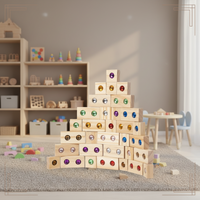 Thumbnail for Rainbow Gem Stacking Blocks – Creativo y educativo: juego de bloques de madera para apilar