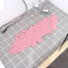AquaJoy – Antideslizante y seguro: alfombra de baño para niños con forma de cocodrilo