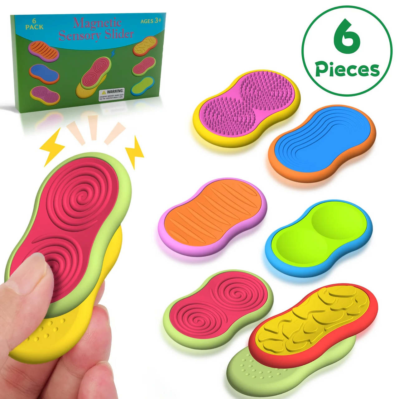 SensorySlide – Relajante e interactivo: juguetes magnéticos para calmar la inquietud