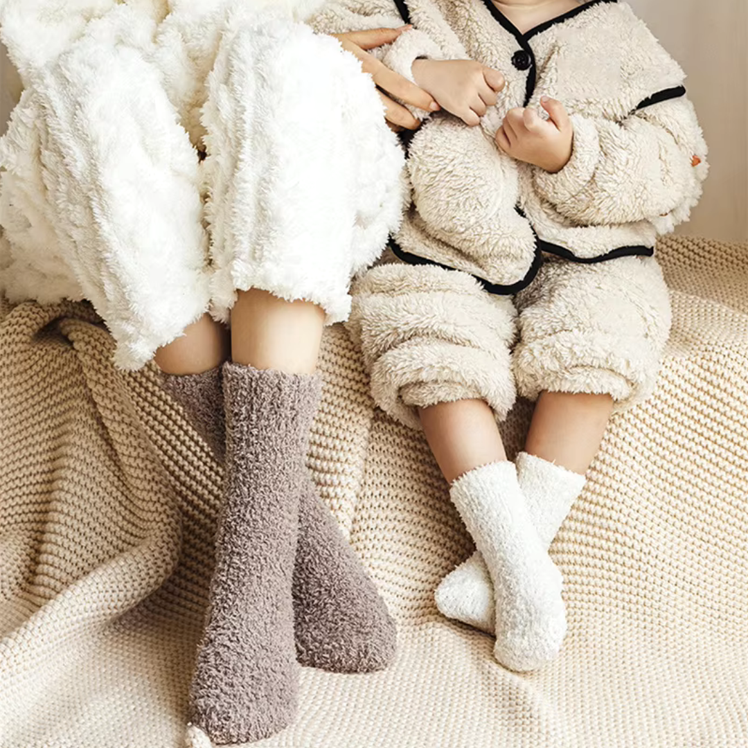 CozySteps – Extra cálidos y suaves: calcetines cálidos de felpa para niños