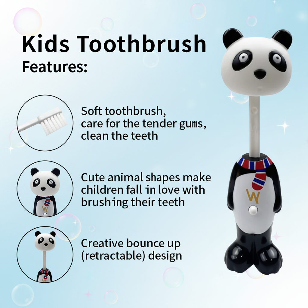 TinyTeeth – Divertido y adorable – Cepillo de dientes infantil con forma de animalito