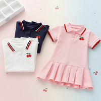 Thumbnail for PetitJoy – Cómodo y elegante: vestido tipo polo con estampado de cerezas