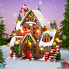 ChristmasHome – Festivo y creativo – Kit de construcción de una casita navideña