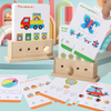 BrainyKids – Lógico y divertido – Juego educativo de cartas de madera