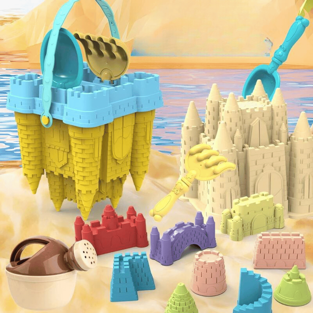 Beach Castle Play Set™ - Diversión en la playa para niños - Set de castillos de arena