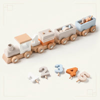 Thumbnail for TrainCount –  Clásico y educativo: tren Montessori de madera