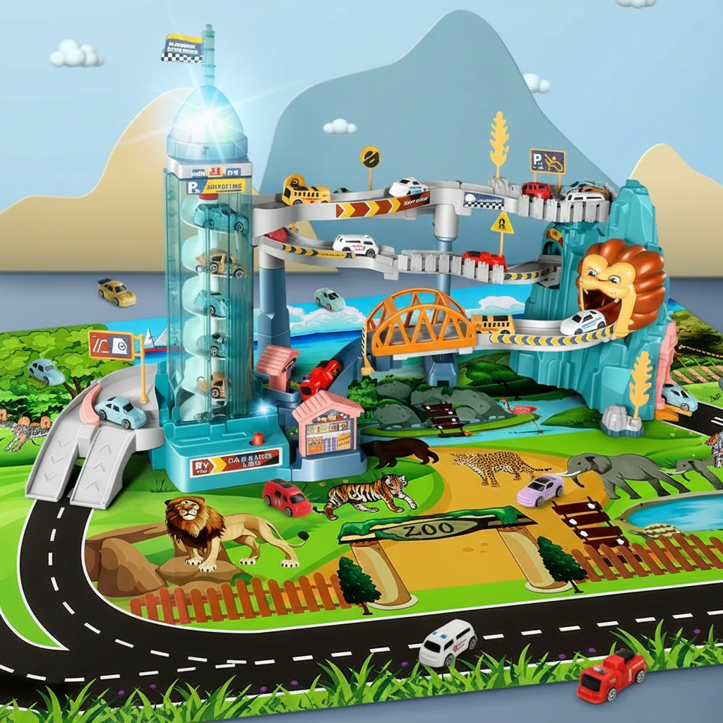 AutoWorld – Educativo e interactivo – Juego de aparcamiento eléctrico