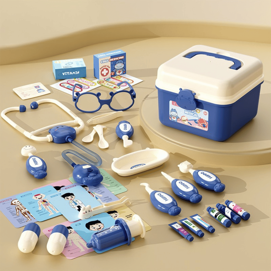 Hippo Doctors Set™ - Mini médicos en acción - Set de médico hipopótamo