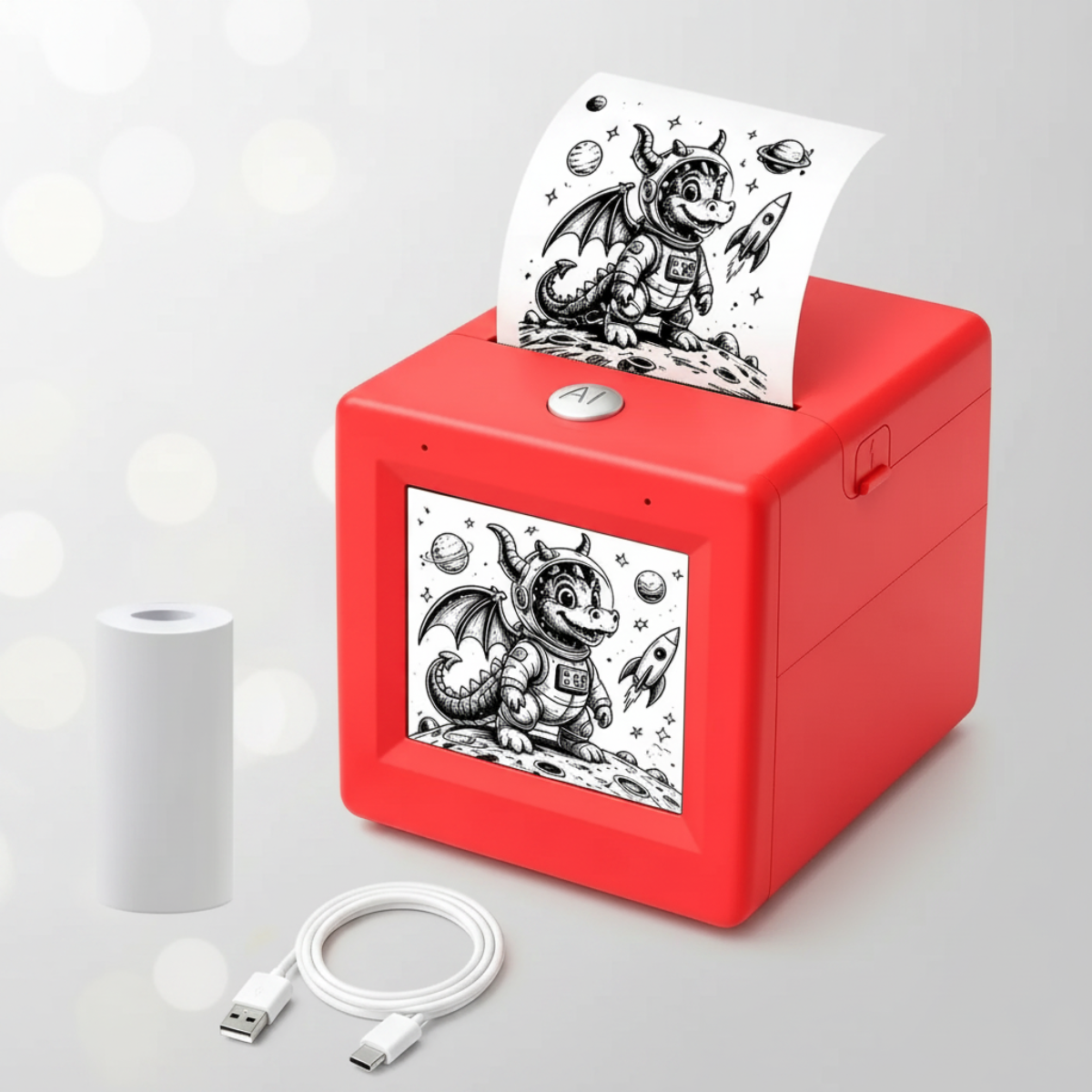 StickerMagic – Educativo y creativo: impresora de pegatinas con IA para niños