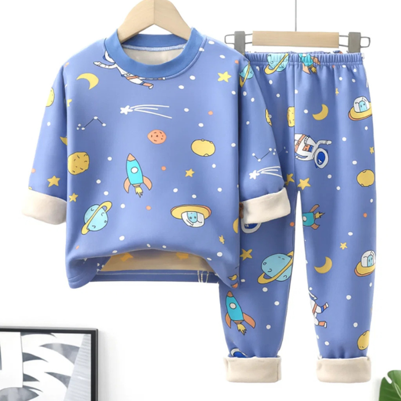 Mini Fashion™ - Pijama de forro polar con dibujos animados