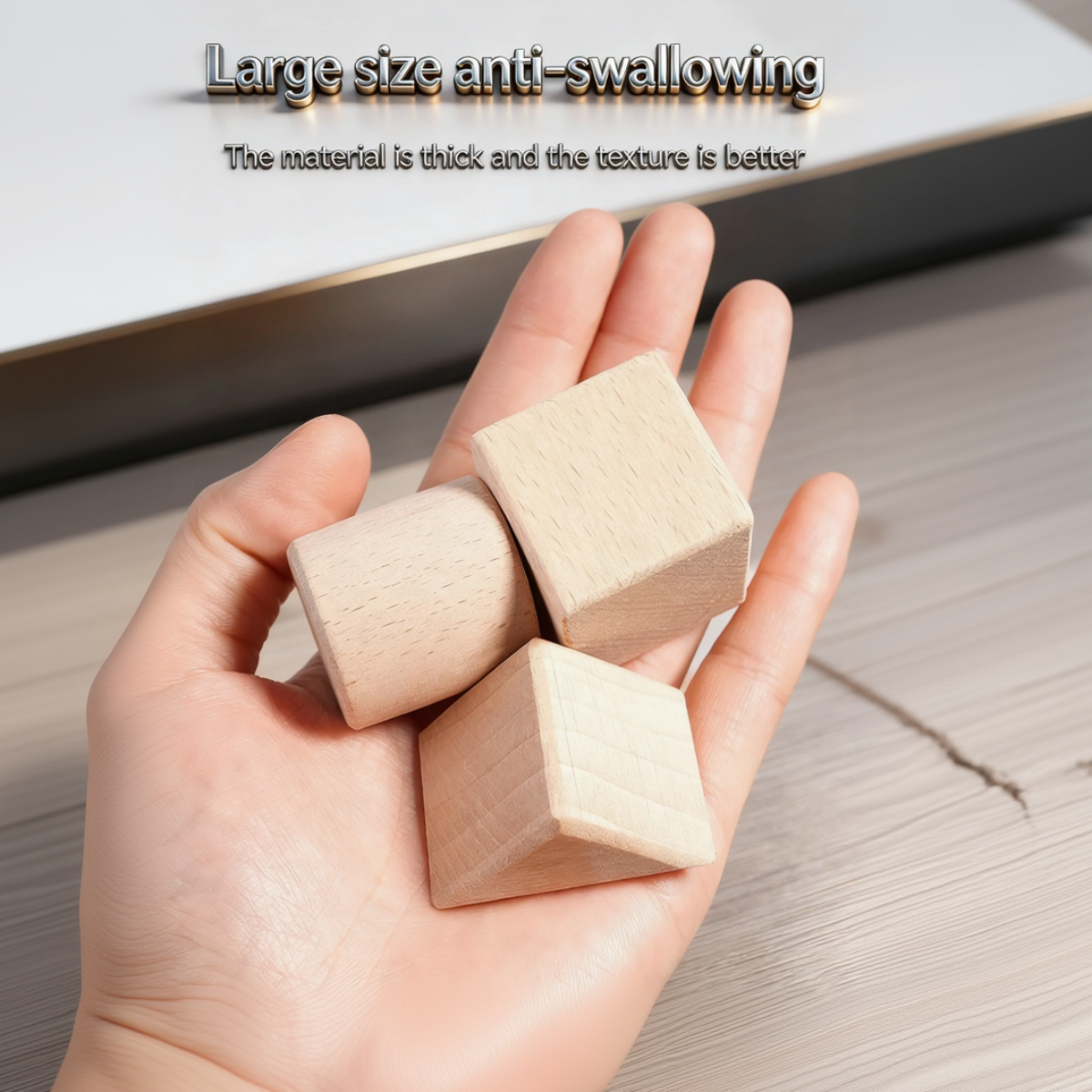 BlockyFun – Creativo y educativo – Juego de bloques de construcción de madera de 100 piezas