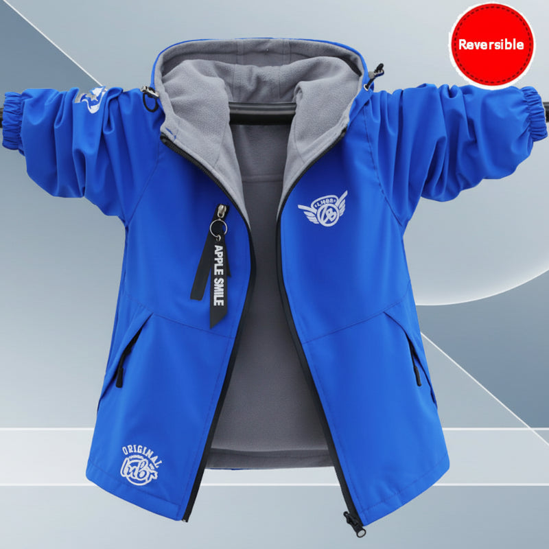 Reversible Kids Jacket – Impermeable y cortavientos – Chaqueta ligera