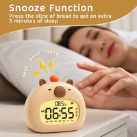 Thumbnail for CappyClock – Bonito y multifuncional: despertador digital para niños con luz nocturna