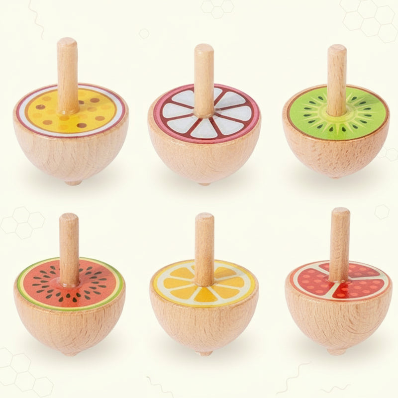 ColorSpin – De madera y divertido: peonza de madera Fidget