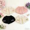LovelyBloom – Suave y adorable – Pantalonitos de niña con volantes y lazo