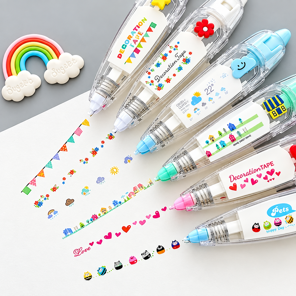 DoodleTape – Rollo de cinta decorativa para diario y manualidades