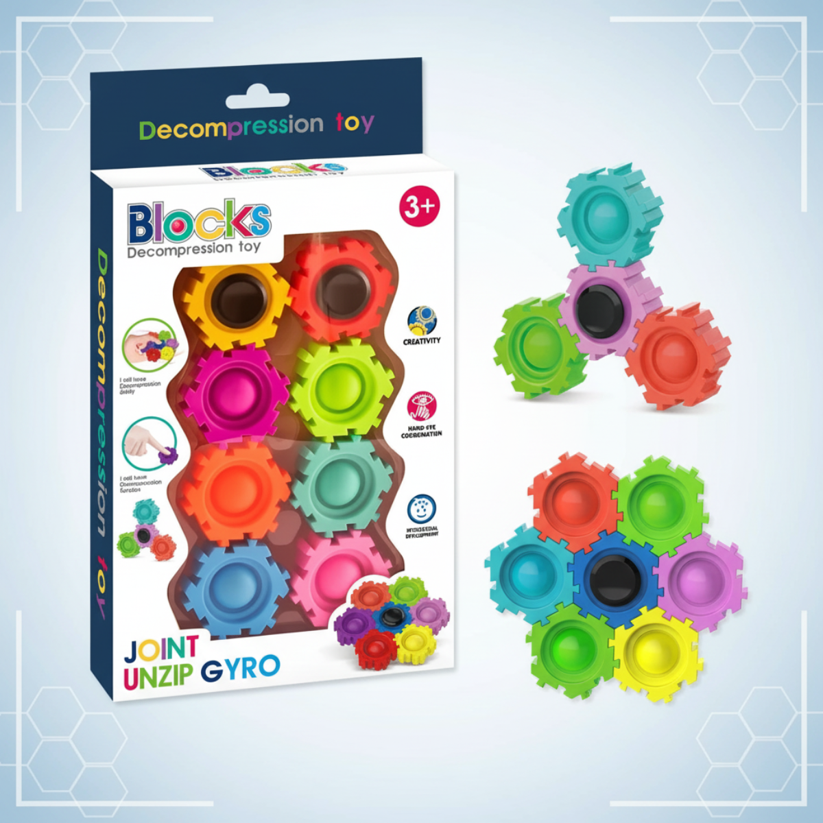 GearSpin – Educativo e interactivo – Juguetes para aliviar el estrés