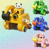 TinyExcavators – Única y funcional: botella de agua con forma de excavadora y pajita