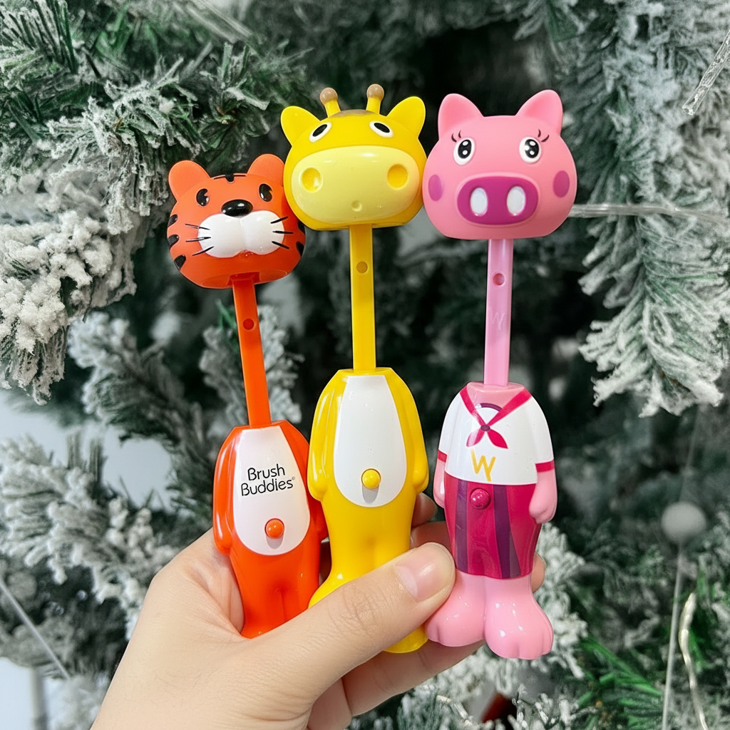 TinyTeeth – Divertido y adorable – Cepillo de dientes infantil con forma de animalito
