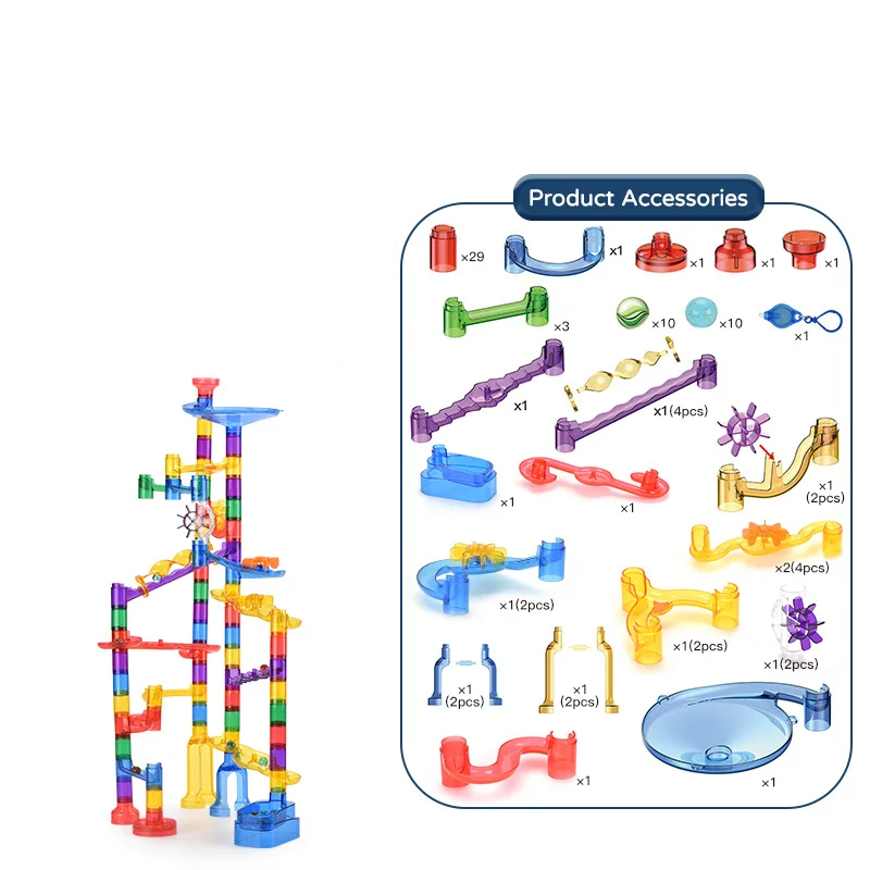 MarbleRun – Seguro y educativo - Juego de construcción de pistas de canicas