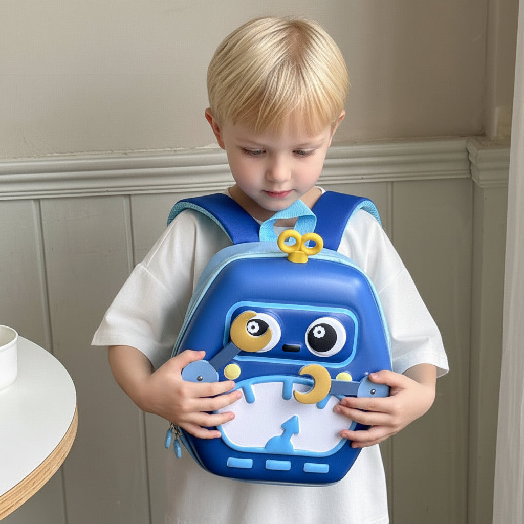 MiniBot – Atrevido y práctico: mochila infantil con diseño de robot